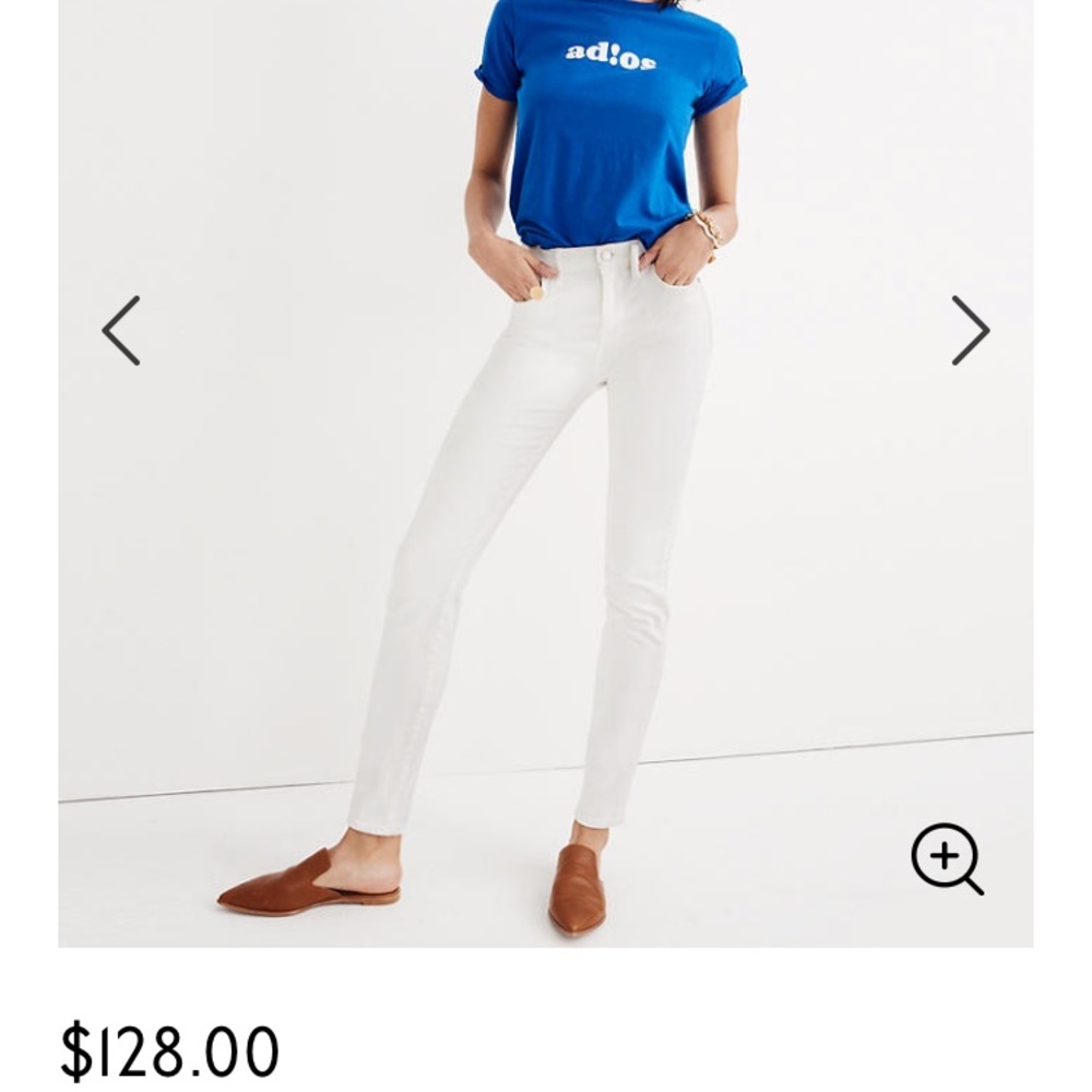 MADEWELL white jeans